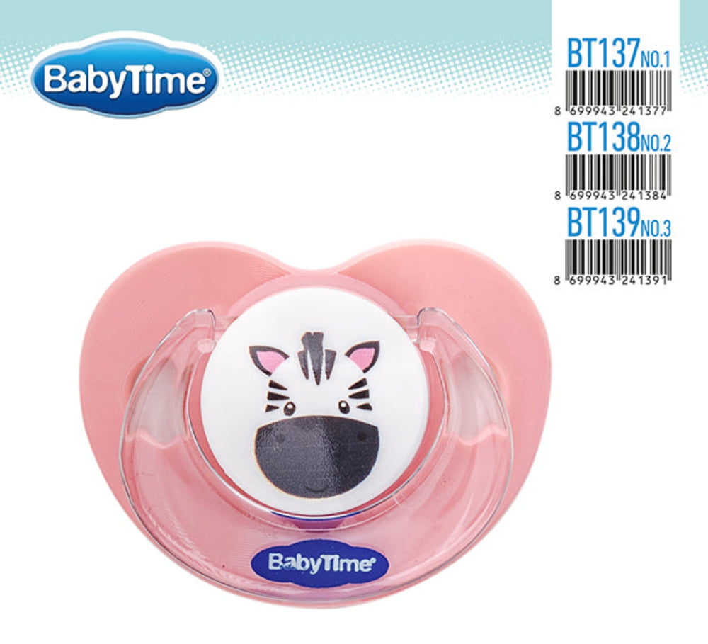 Baby Time Silicone Soother – Pink