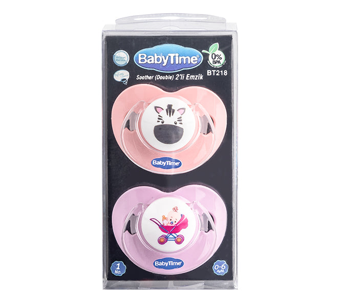 Baby Time Double Soother Set