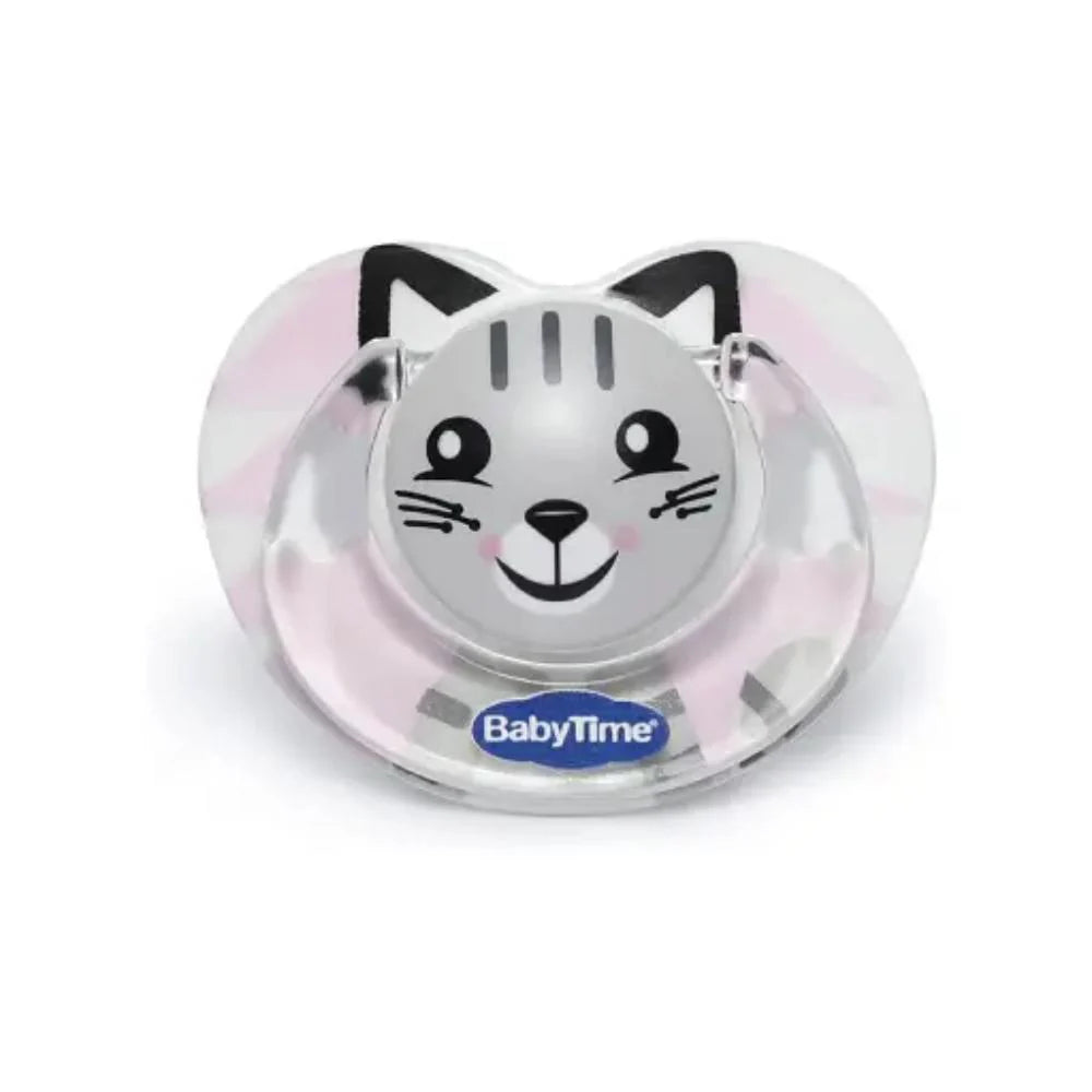 Baby Time Baby Silicone Orthodontic Soother with Cover