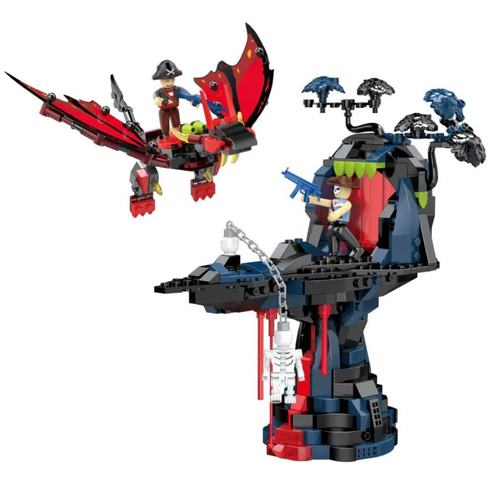 Cogo Fantasy Pirates "Gate of the Lava" Building Block Set – 515 Pcs - Toys