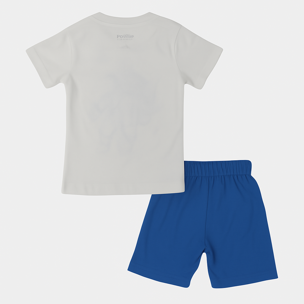Boys Pajama Set - White with Astronaut Print