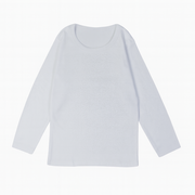 Boys Cotton Long-Sleeved Undershirt – White