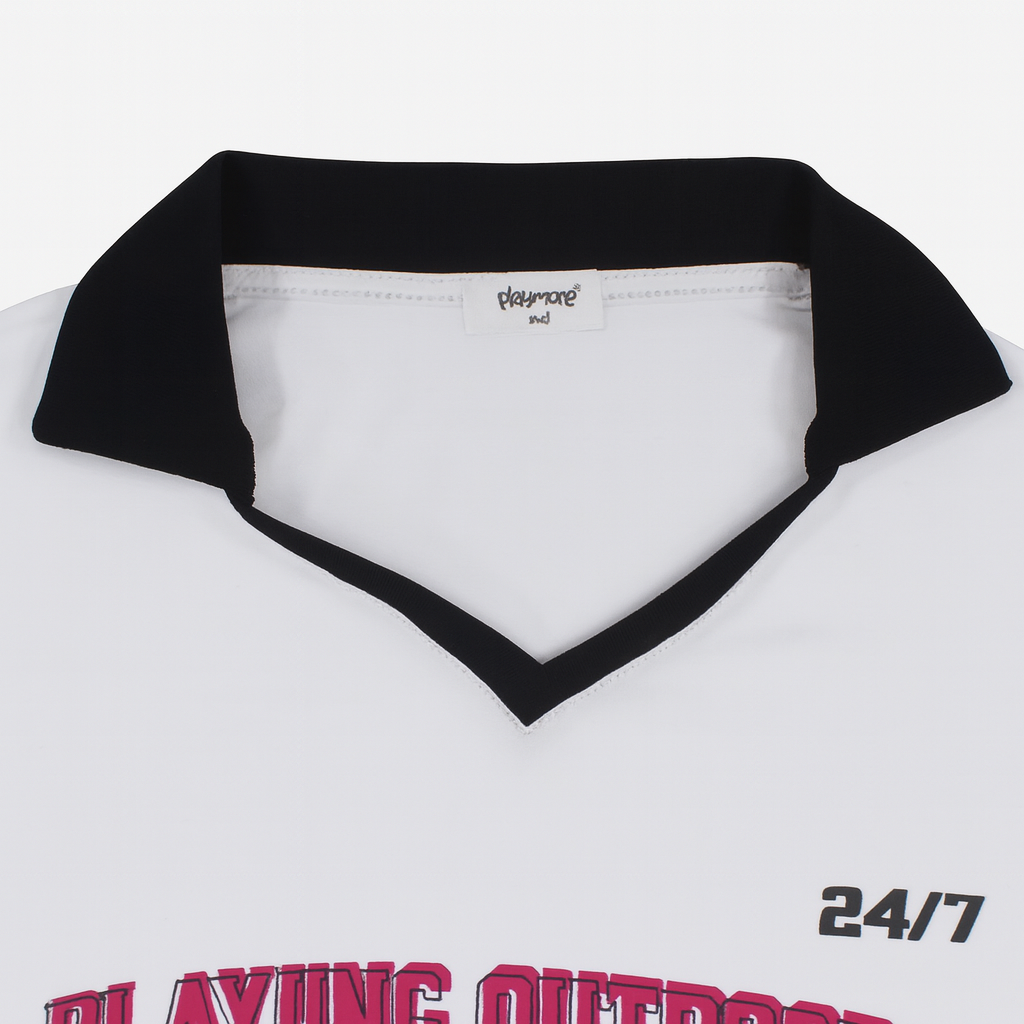 Unisex White "PLAYING OUTDOORS" T-Shirt