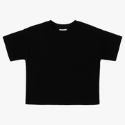 Unisex Kids Black Oversized T-Shirt – Cotton