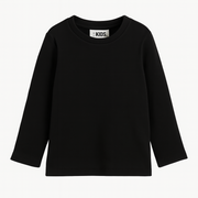 Unisex Black Long-Sleeved T-Shirt