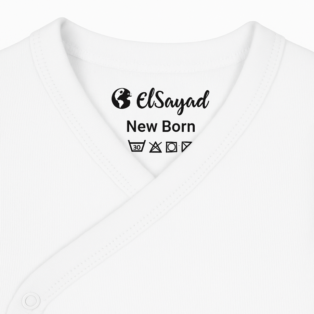 Pack Of 2 - White Short-Sleeved Wrap-Over Bodysuit