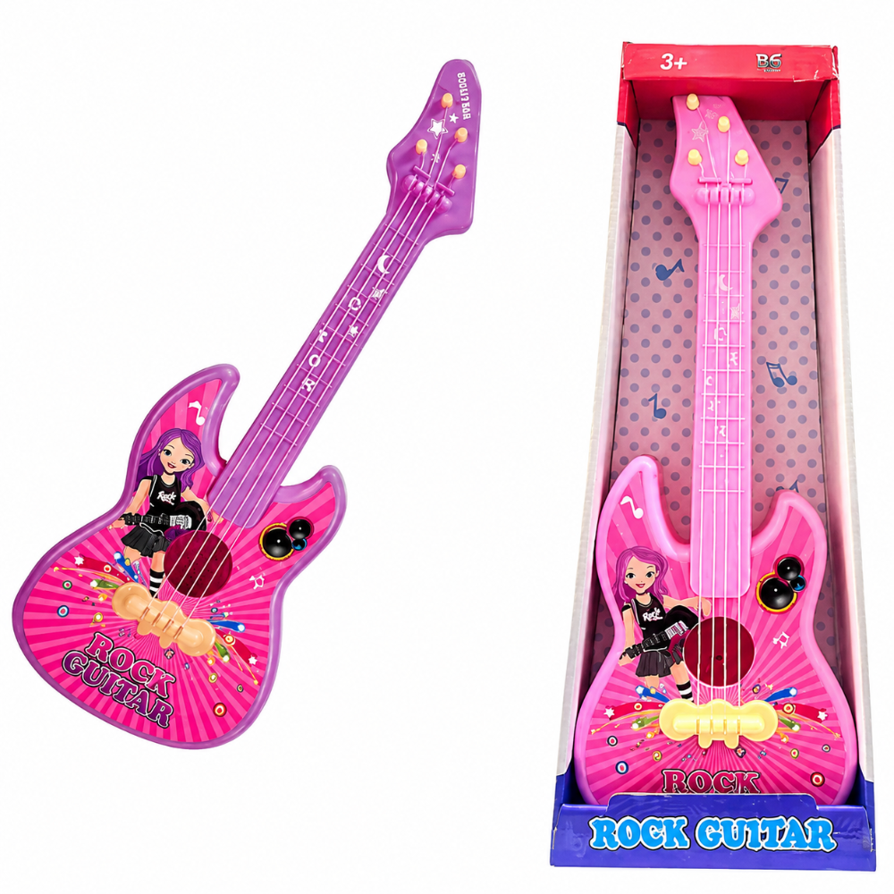 Electric Rock Guitar – Pink