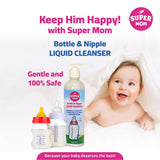 Super Mom Bottle & Nipple Cleaner Liquid - 500 ML