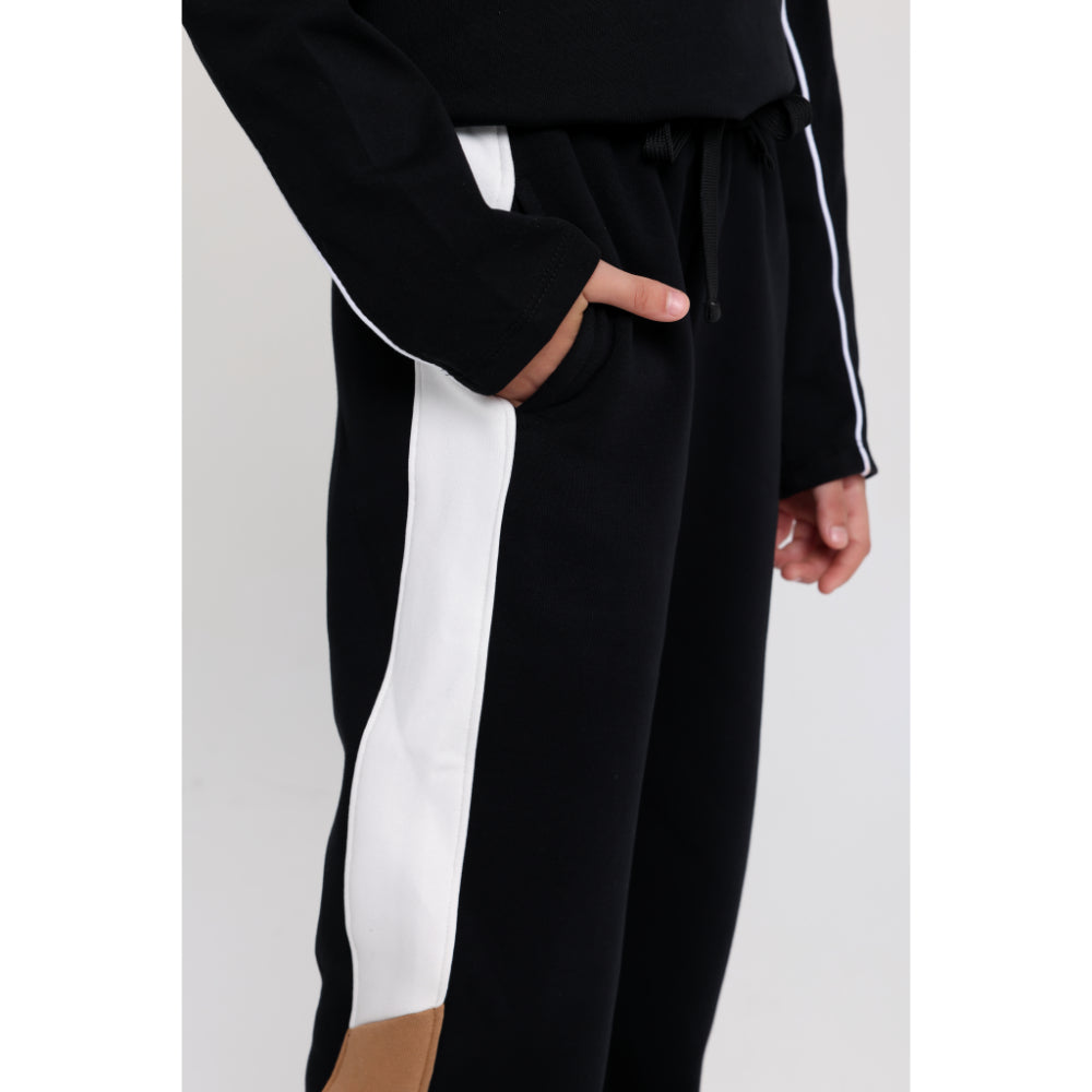 Teens Cotton Sweatpants – Black