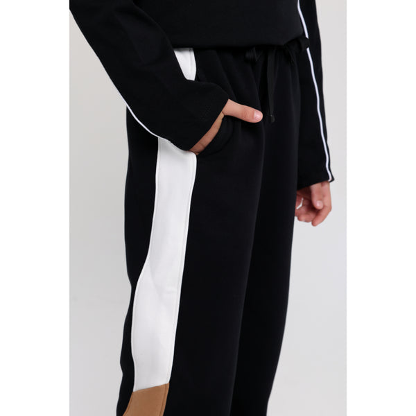 Teens Cotton Sweatpants – Black