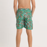 Boys Swimsuit – Green with Dino Roar Print
