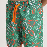 Boys Swimsuit – Green with Dino Roar Print