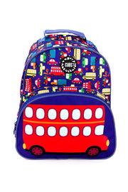 Cubs Cheerful School Bus Print Preschool Backpack – 16 Inches