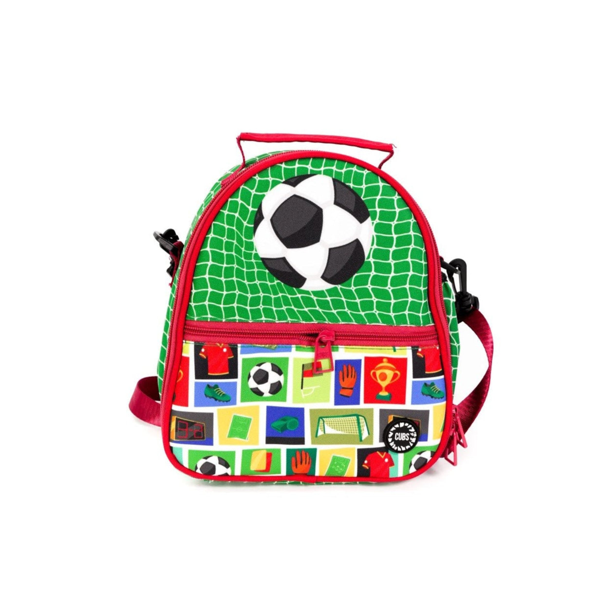 Cubs Footballer Lunch Bag – Green & Red