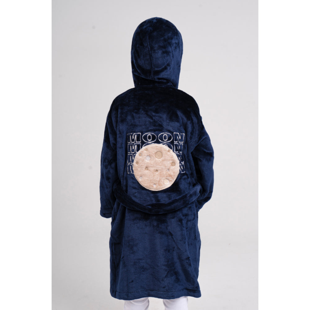Boys Velvet Robe - Nany with Moon Design