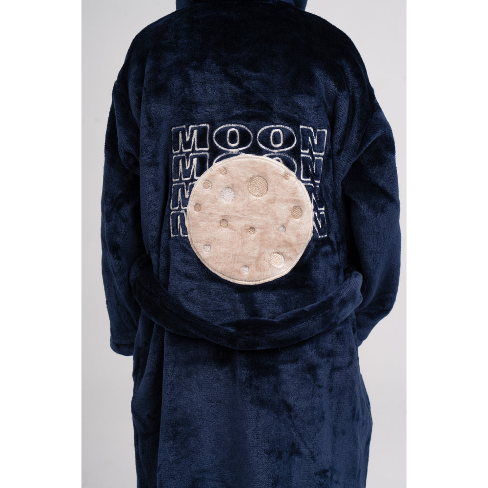 Boys Velvet Robe - Nany with Moon Design