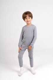 Pack of 2 – Unisex Long-Sleeved Thermal Top Grey