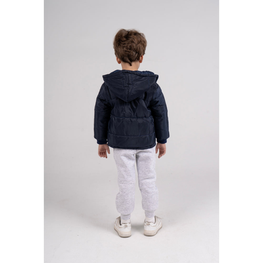 Unisex Waterproof Hooded Jacket – Navy
