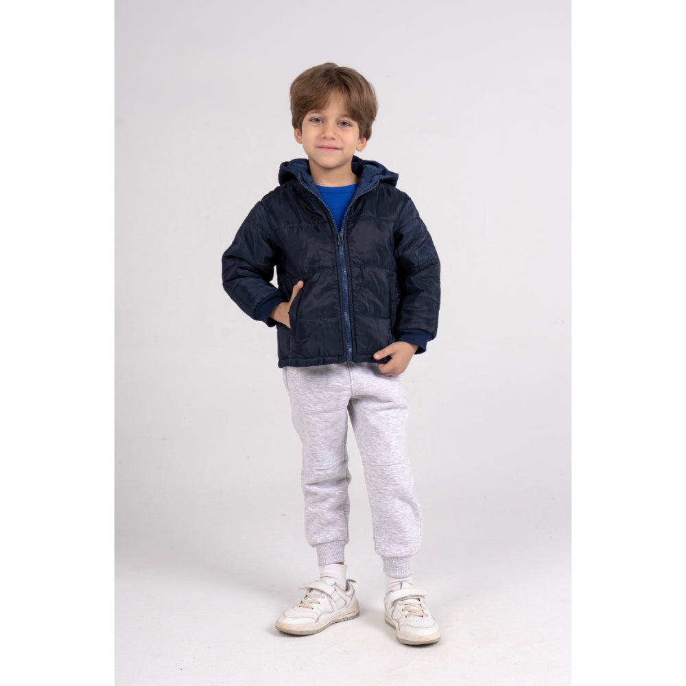 Unisex Waterproof Hooded Jacket – Navy