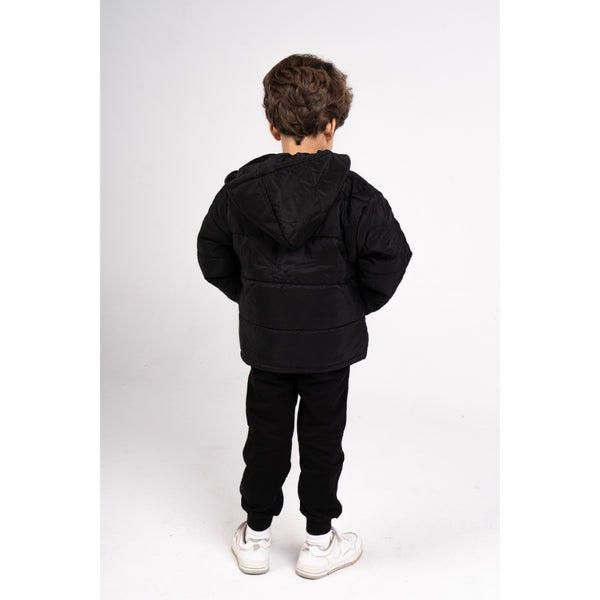 Unisex Waterproof Hooded Jacket – Black