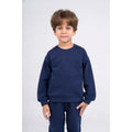 Unisex Plain Cotton Sweatshirt – Navy Blue