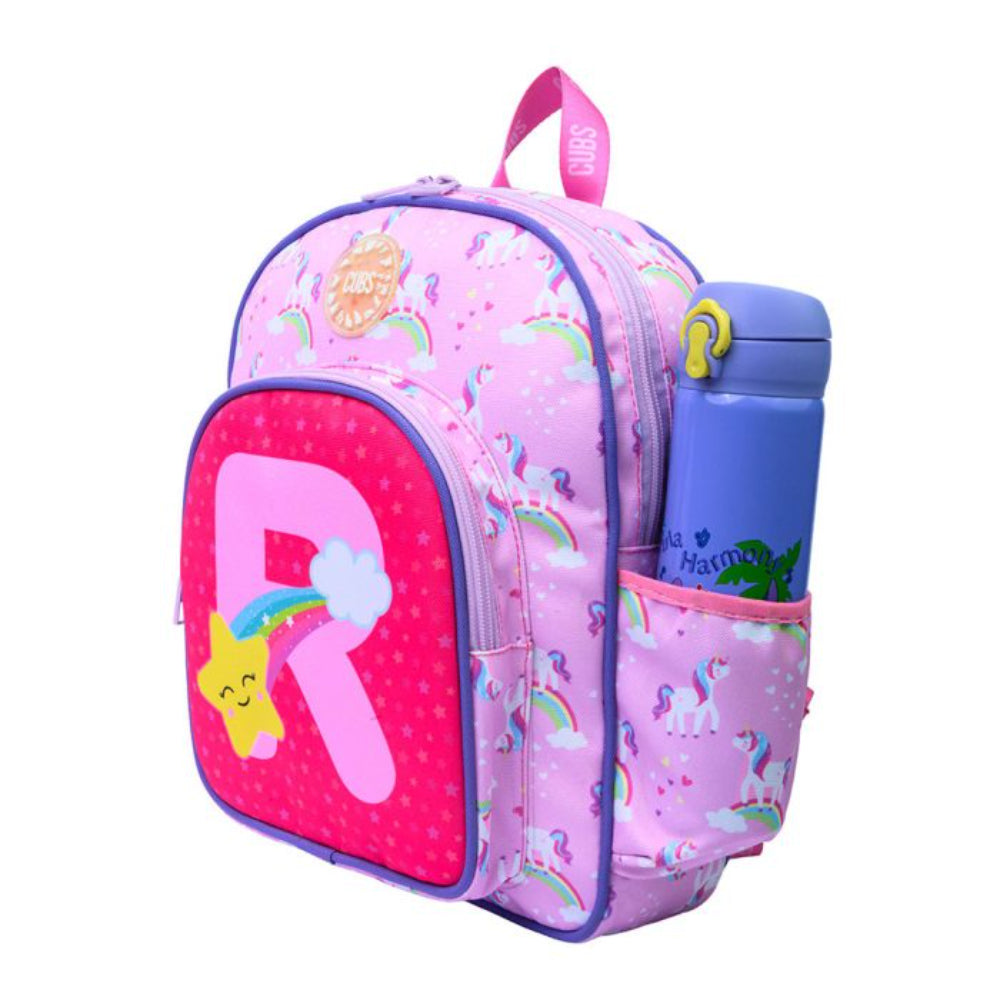 Cubs Pink Unicorn Letter R Nursery Backpack