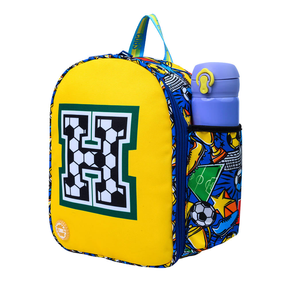 Cubs Football Fan letter H Nursery Lunch Backpack