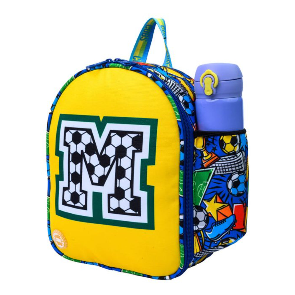 Cubs Football Fan letter M Nursery Lunch Backpack