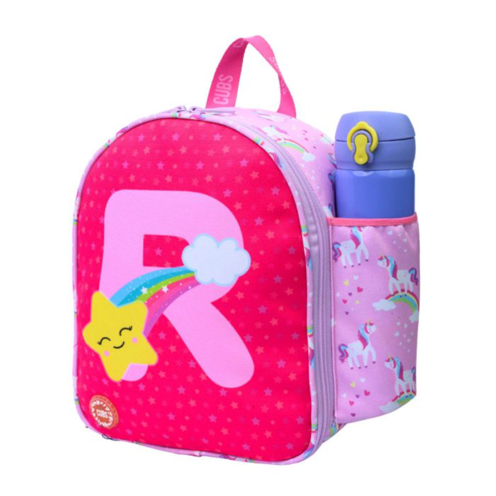 Cubs Pink Unicorn Letter R Nursery Lunch Backpack