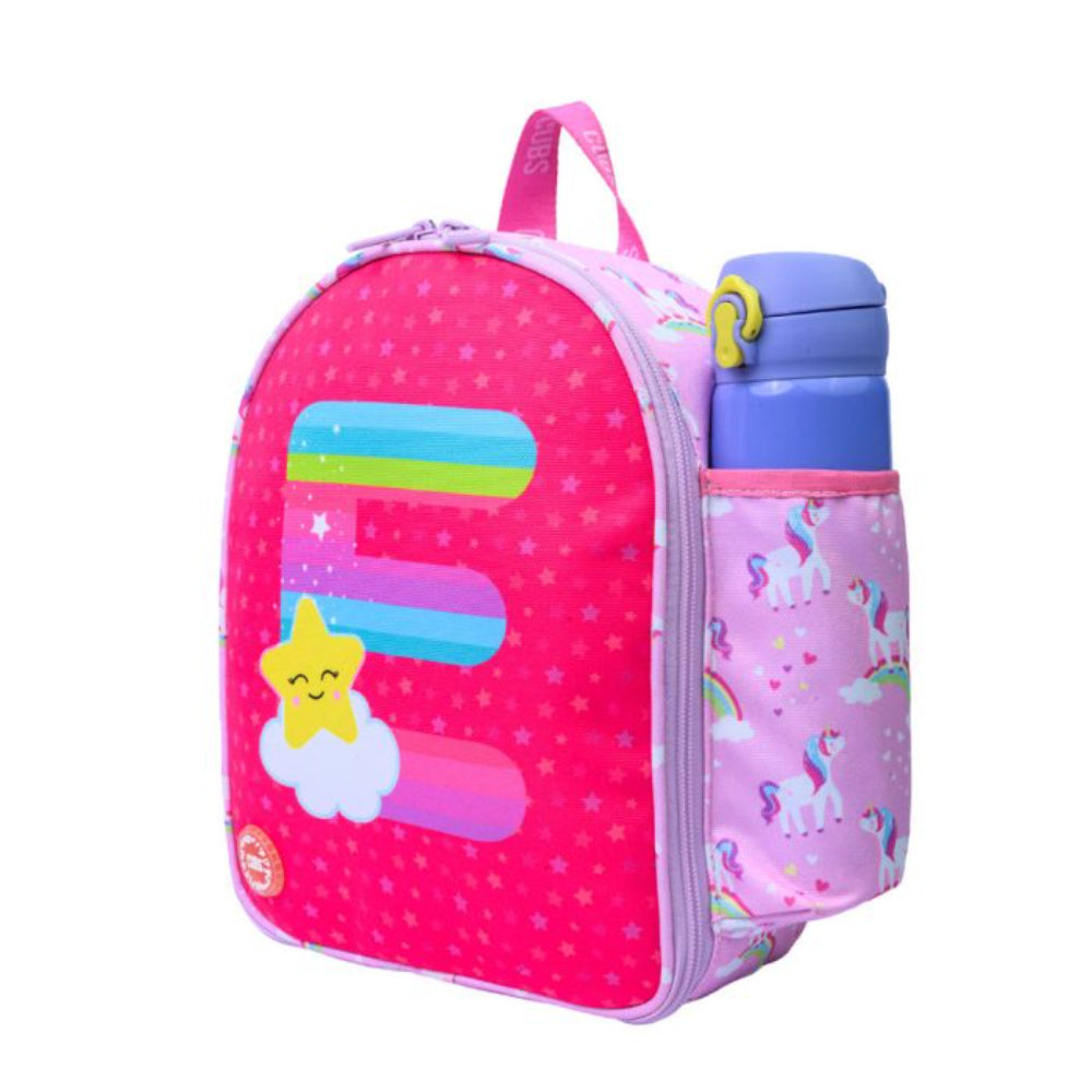 Cubs Pink Unicorn Letter E Nursery Lunch Backpack