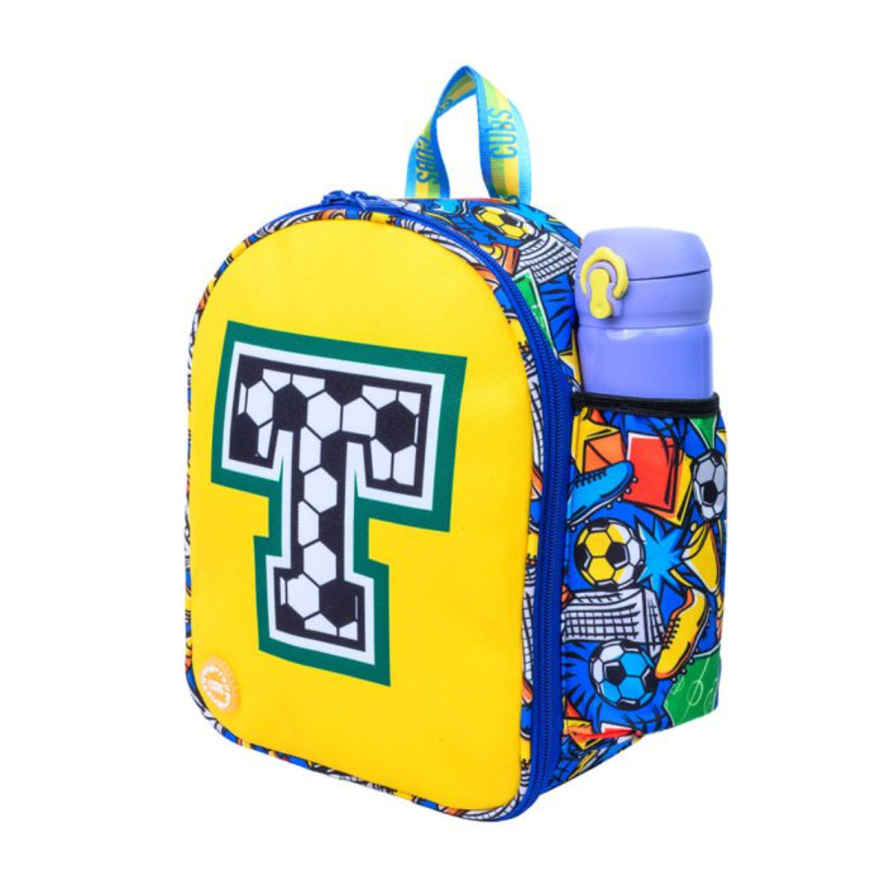Cubs Football Fan letter T Nursery Lunch Backpack