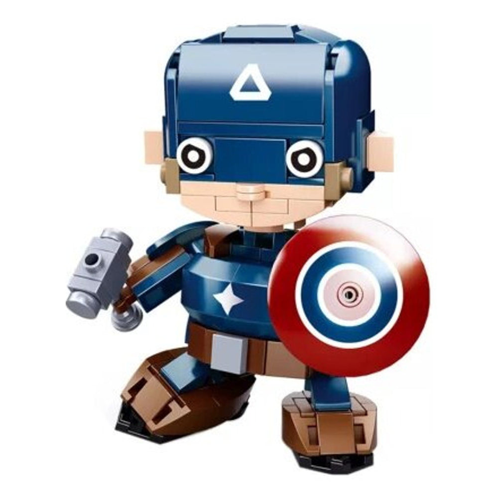 Sluban Qbricks Caption American Character Blocks Set - 179 Pcs