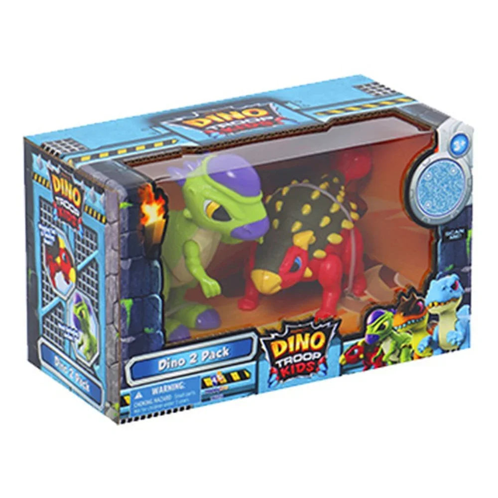 Dino Troop Kids 2 Dinosaurs (Ankylosaurus & Pachtcephalosaurus) - Toys