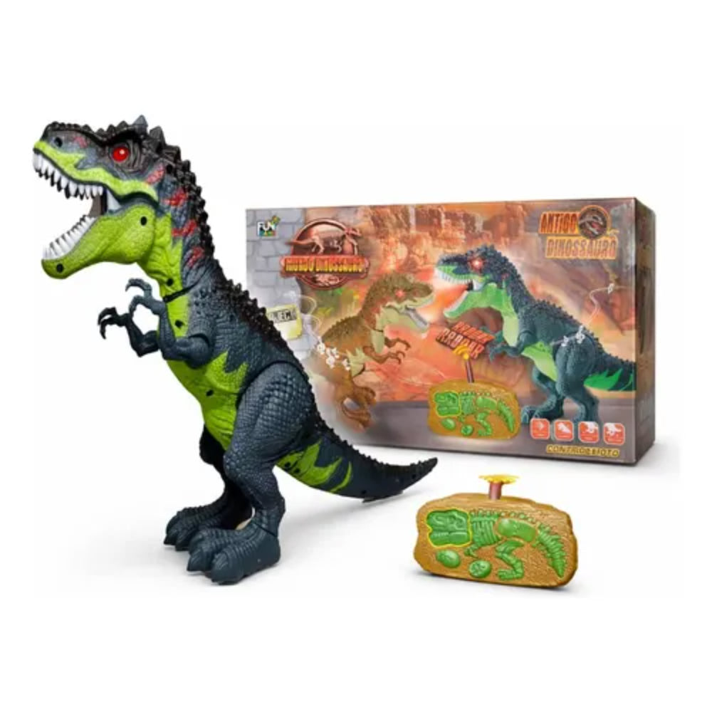 Ancient Dinosaur RC Tyrannosaurus Rex Toy (Light & Sound) – Green