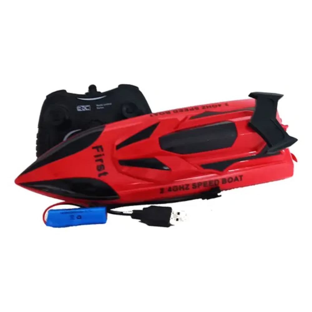 High-Speed R/C Competition Speed Boat – Red