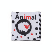 Baby Soft Animal Book – White with Sheep Design