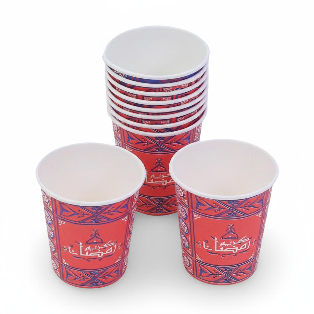 Ramadan Paper Cups Pack – 10 Pieces - Party - OKO