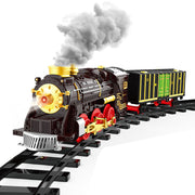 Classic Retro Electric Toy Train Model Set (Light & Sound)