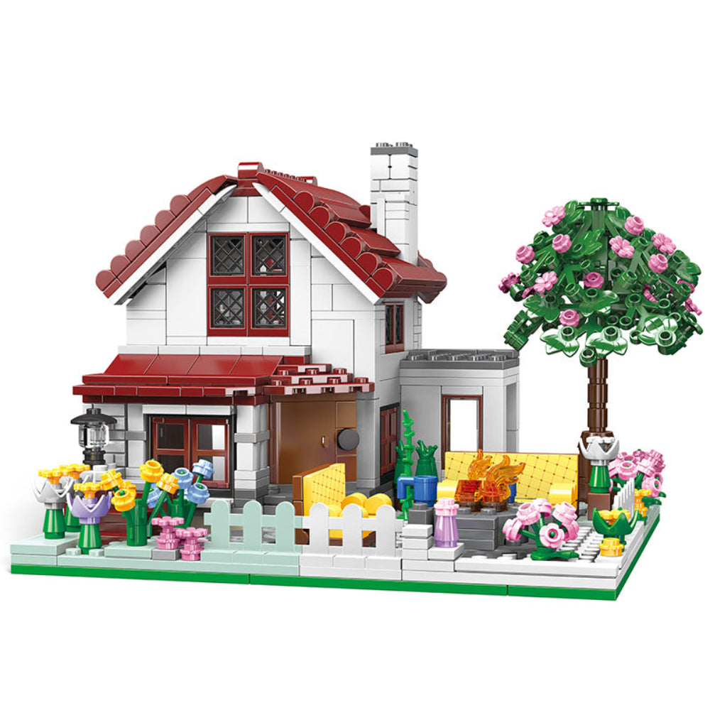 Cogo Modern Country House Building Blocks Set – 768 Pieces
