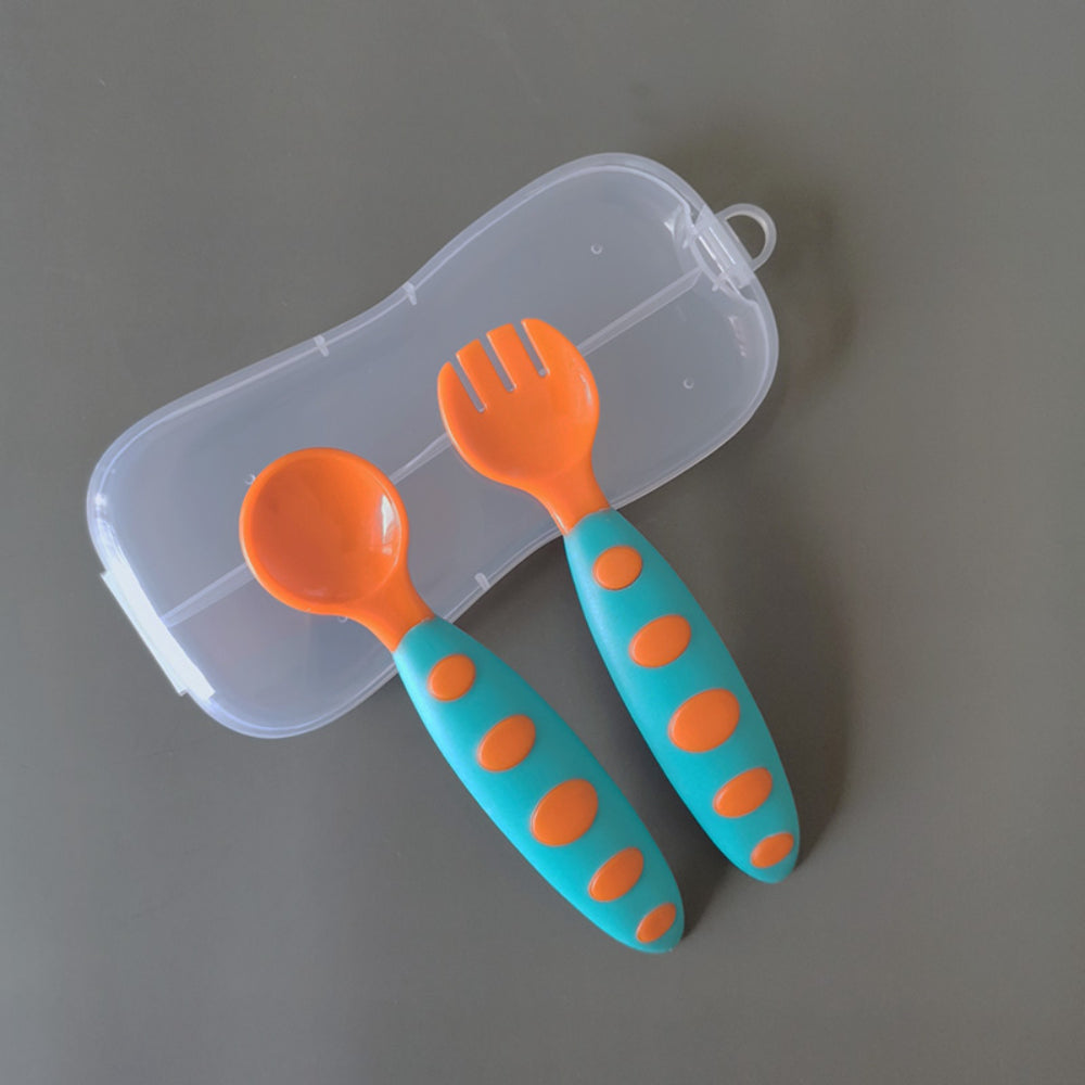 True Plastic Spoon & Fork Set With Case