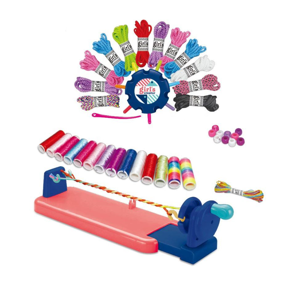 Girls Creator 2-in-1 Bracelet Braiding Kit