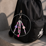 Handmade Beaded Phone Charm or Keychain