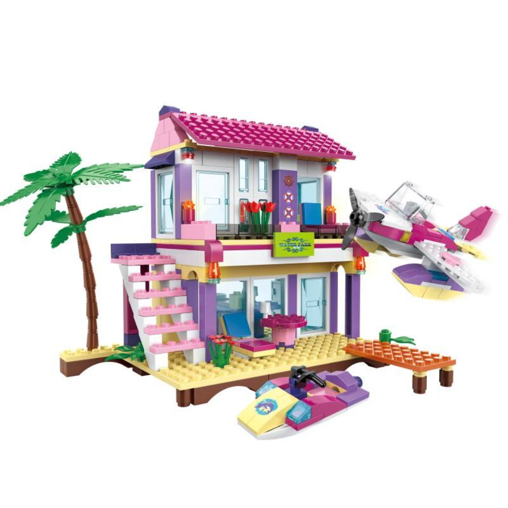 Cogo Merry Days Beach Villa Building Block Set – 423 Pcs