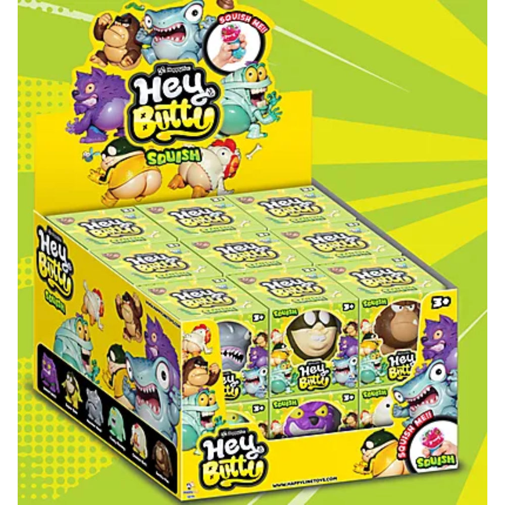Hey Butty Squishy Monsters - Assorted Shapes