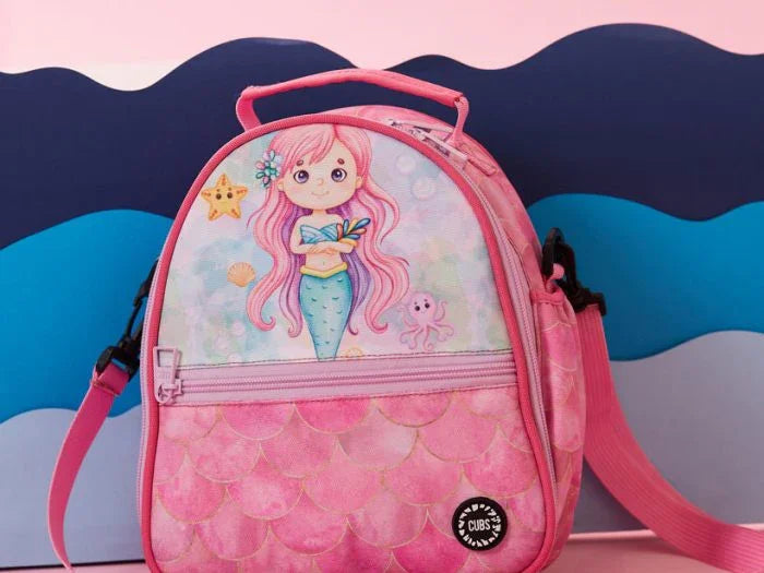 Cubs Preschool Backpack Mermaid with Purple Hair Print – 16 Inches