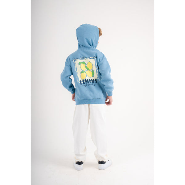 Unisex Cotton Hoodie – Baby Blue