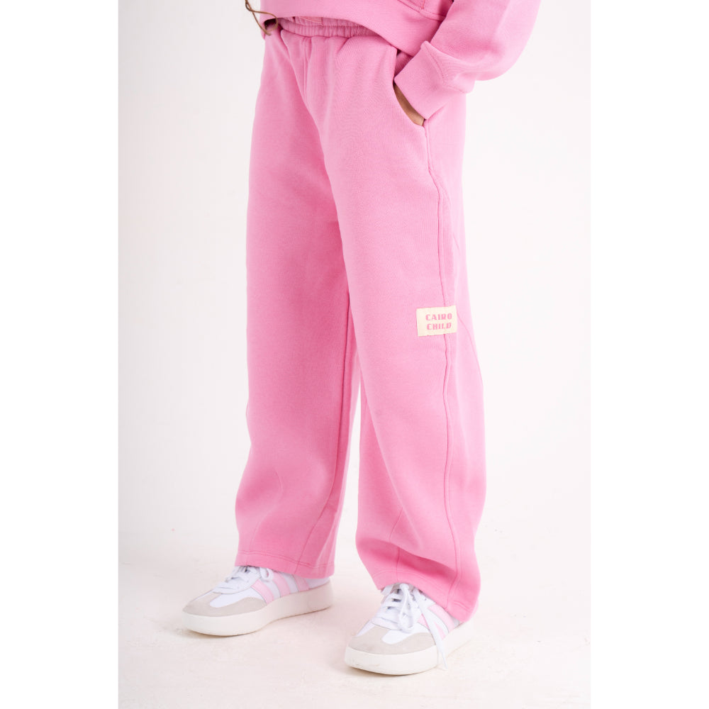 Girls Fleece Sweatpants – Pink