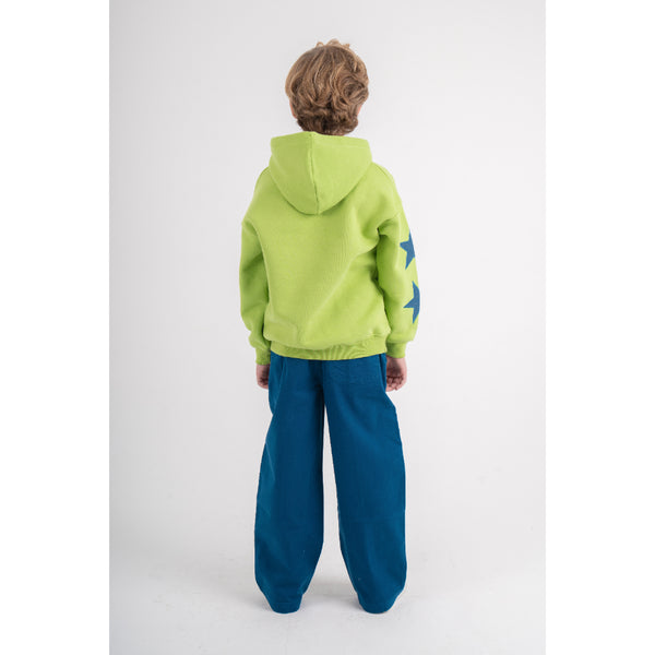 Unisex Cotton Hoodie – Green with "Athletic Squad" Print