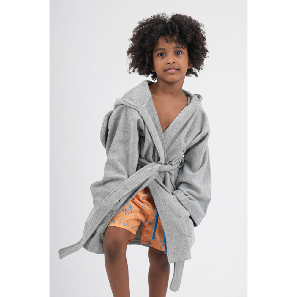 Unisex Swim Robe – Grey Elephant Design