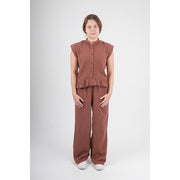 Girls Cotton Pants – Brown